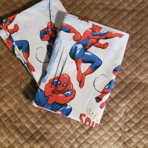 Pottery barn spider man full size sheets set
